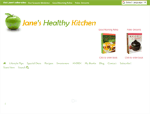 Tablet Screenshot of janeshealthykitchen.com